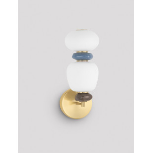 Kinkiet Lapo LED: Szklany, Ceramiczny, Multikolor - Decolab24