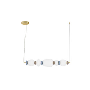 Lampa Wisząca Lapo LED: Szklana Ceramika, Multikolor | Decolab24