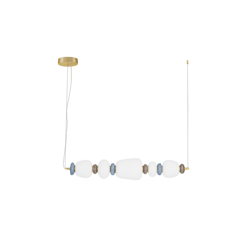 Lampa Wisząca Lapo LED: Szklana Ceramika, Multikolor | Decolab24