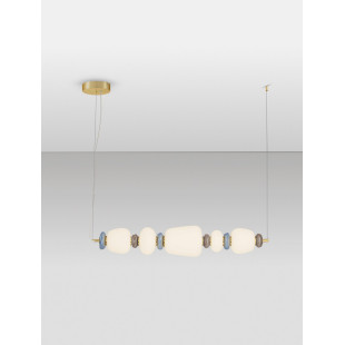 Lampa Wisząca Lapo LED: Szklana Ceramika, Multikolor | Decolab24