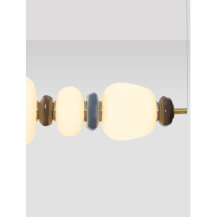 Lampa Wisząca Lapo LED: Szklana Ceramika, Multikolor | Decolab24