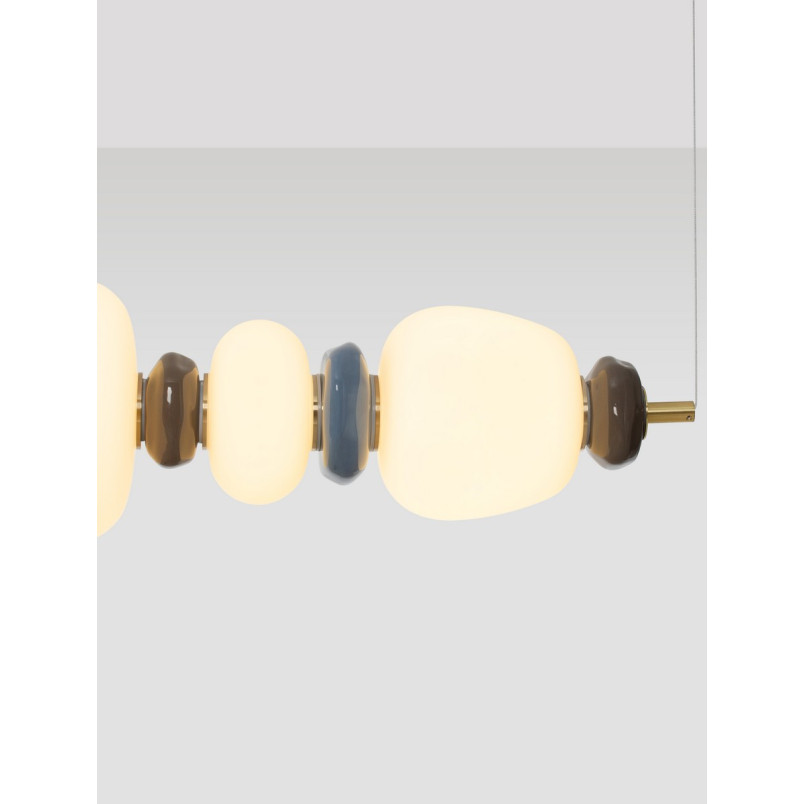 Lampa Wisząca Lapo LED: Szklana Ceramika, Multikolor | Decolab24