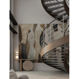 Lampa stołowa Lapo LED: Szklany klosz, ceramika, multikolor | Decolab24