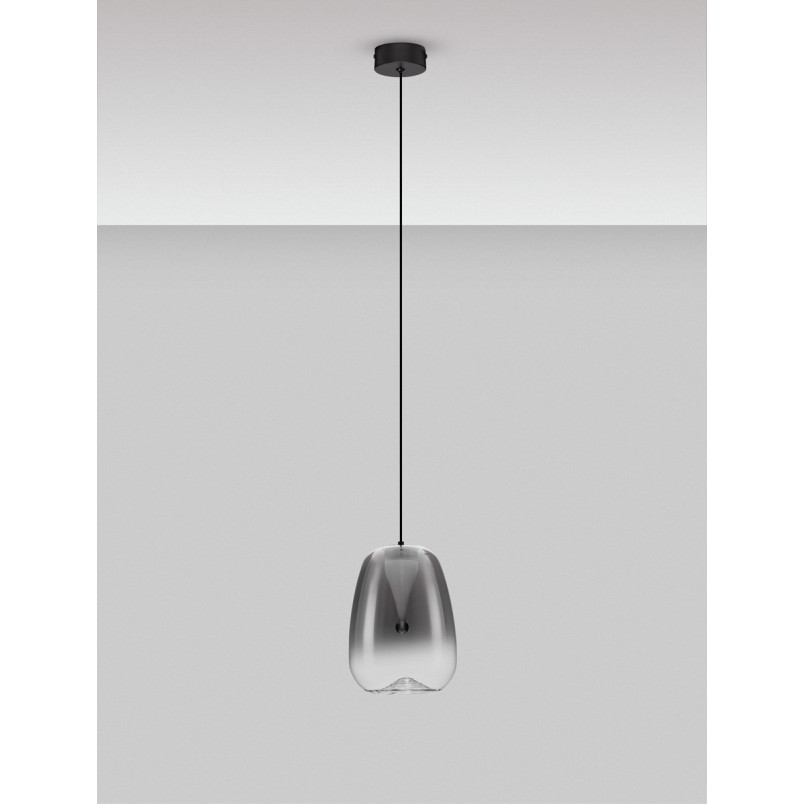 Lampa Wisząca Bloo LED - Szkło Dymione | Decolab24