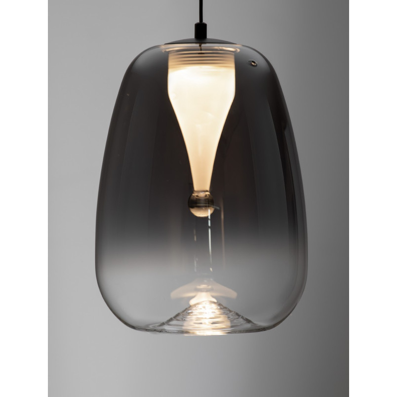 Lampa Wisząca Bloo LED - Szkło Dymione | Decolab24