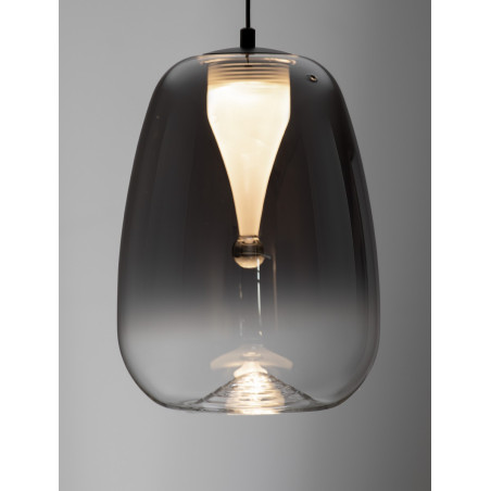 Lampa Wisząca Bloo LED - Szkło Dymione | Decolab24