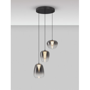 Lampa wisząca Bloo LED - nowoczesny design, dymione szkło | Decolab24