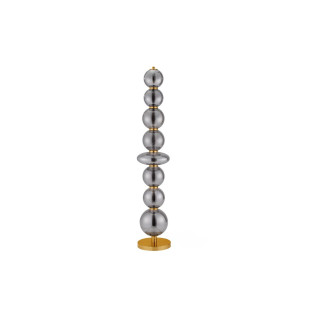 Lampa podłogowa Vayn LED | Szkło dymione, ściemniacz | Decolab24