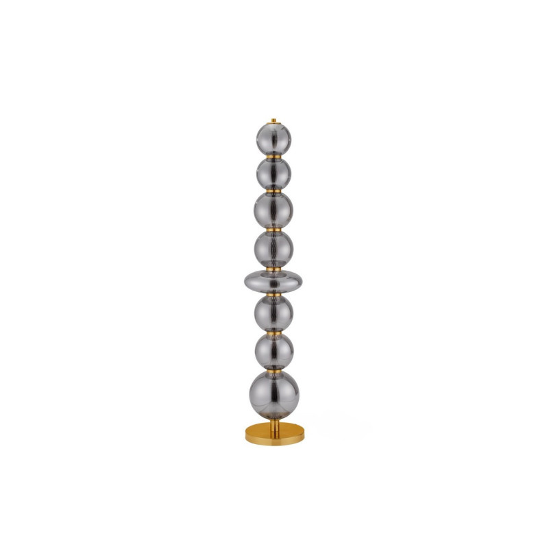 Lampa podłogowa Vayn LED | Szkło dymione, ściemniacz | Decolab24