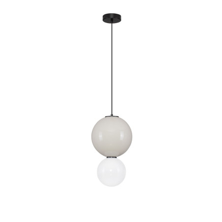 Lampa wisząca kula biało-szara Senio LED | Decolab24