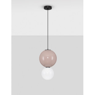 Lampa wisząca Senio: Szkło i porcelana, styl Art Deco - Decolab24