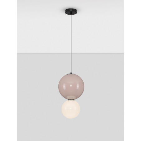 Lampa wisząca Senio: Szkło i porcelana, styl Art Deco - Decolab24