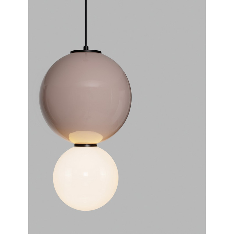 Lampa wisząca Senio: Szkło i porcelana, styl Art Deco - Decolab24