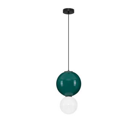 Lampa Wisząca Kula Szklana Senio | Biało-Zielona | Decolab24