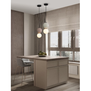 Lampa wisząca Senio LED - szkło i porcelana | Decolab24