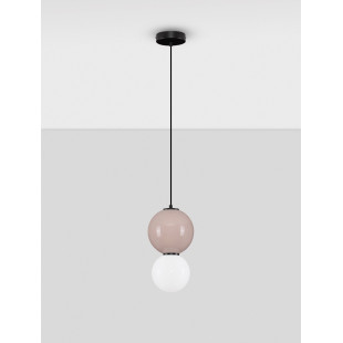 Lampa wisząca Senio LED - szkło i porcelana | Decolab24