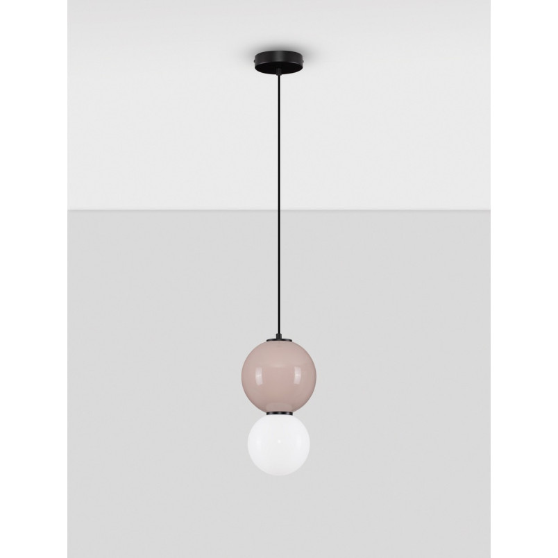 Lampa wisząca Senio LED - szkło i porcelana | Decolab24