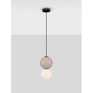 Lampa wisząca Senio LED - szkło i porcelana | Decolab24