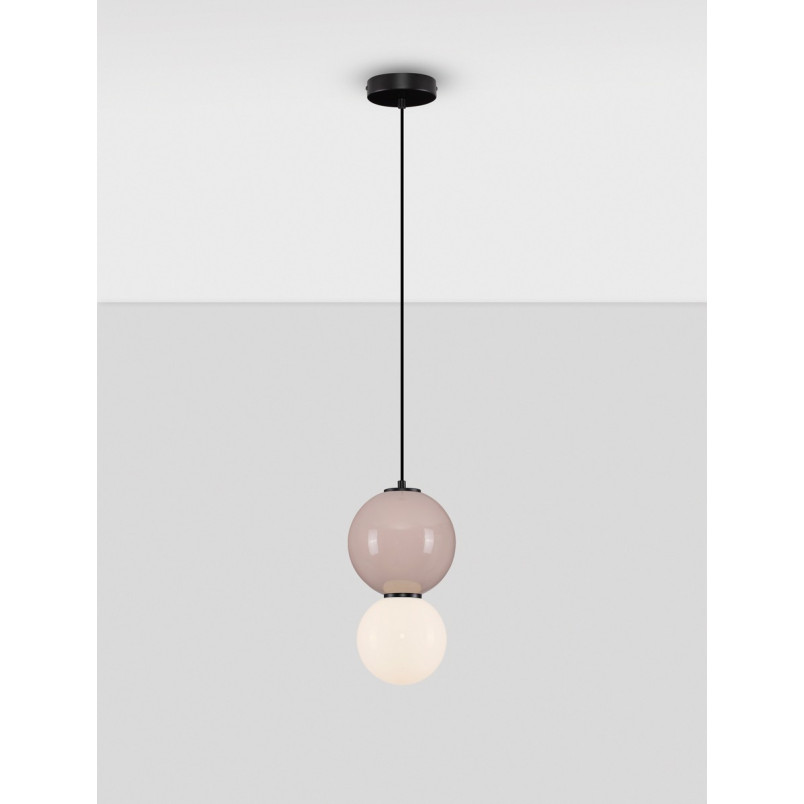 Lampa wisząca Senio LED - szkło i porcelana | Decolab24