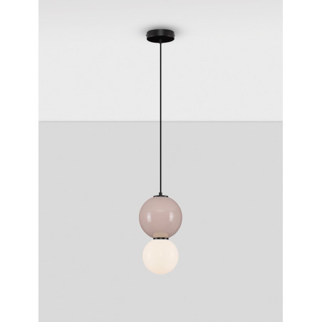 Lampa wisząca Senio LED - szkło i porcelana | Decolab24