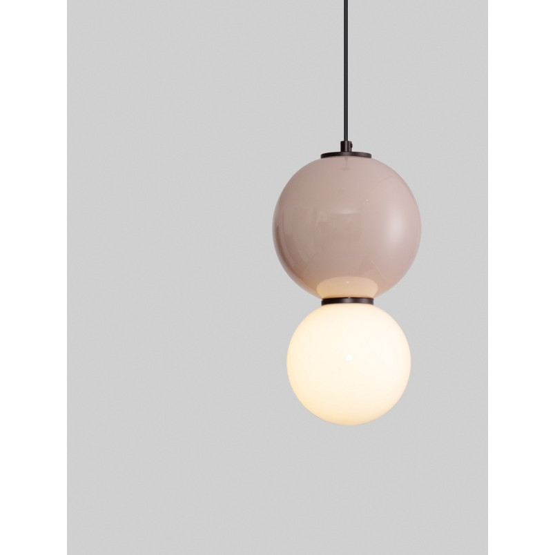 Lampa wisząca Senio LED - szkło i porcelana | Decolab24