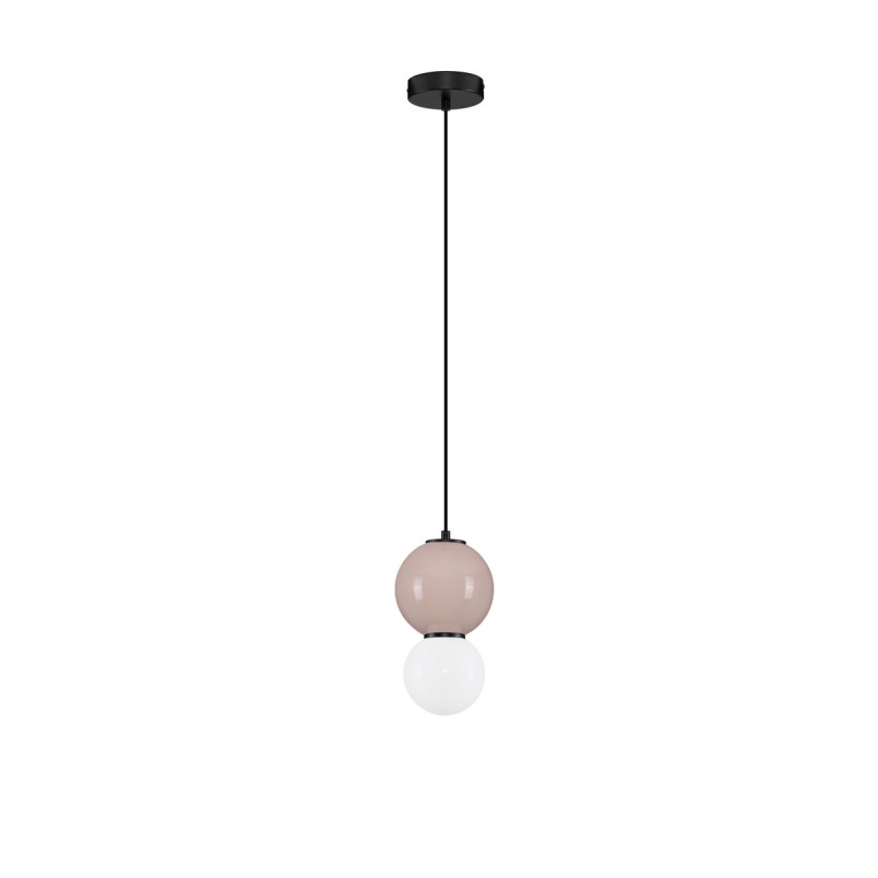 Lampa Wisząca Senio: Szklana Kula z Porcelaną | Decolab24