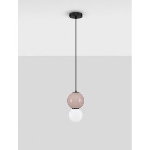 Lampa Wisząca Senio: Szklana Kula z Porcelaną | Decolab24