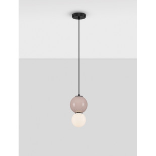 Lampa Wisząca Senio: Szklana Kula z Porcelaną | Decolab24