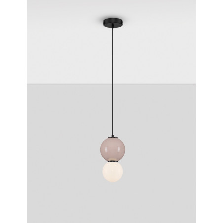 Lampa Wisząca Senio: Szklana Kula z Porcelaną | Decolab24