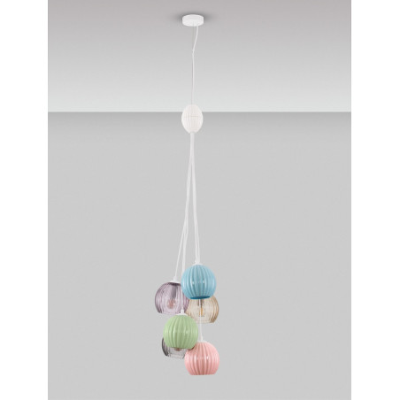Lampa wisząca Melina VI - kolorowe kule | Decolab24