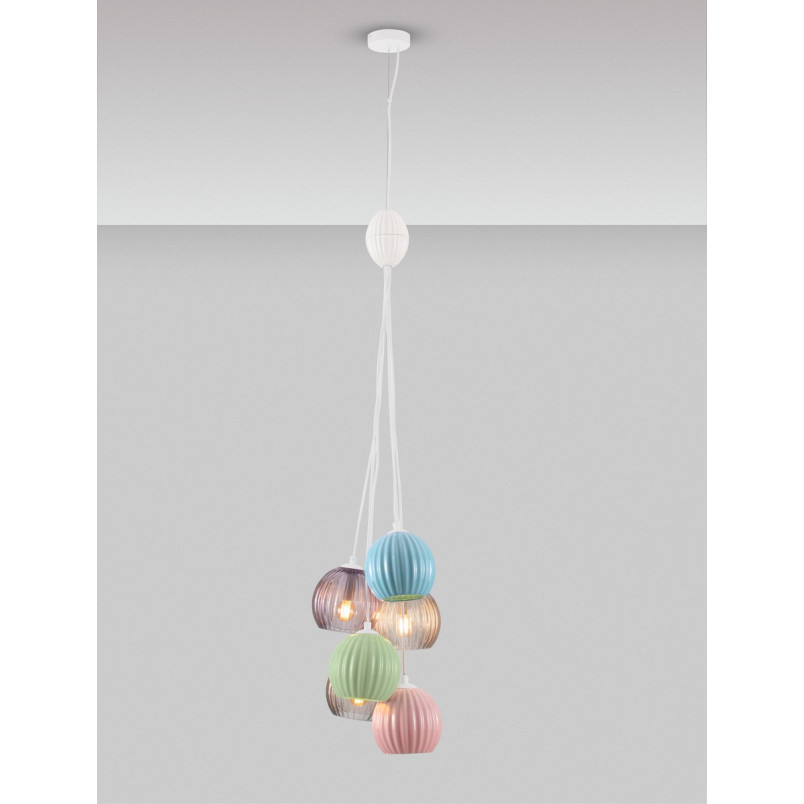 Lampa wisząca Melina VI - kolorowe kule | Decolab24