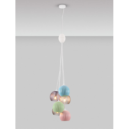 Lampa wisząca Melina VI - kolorowe kule | Decolab24