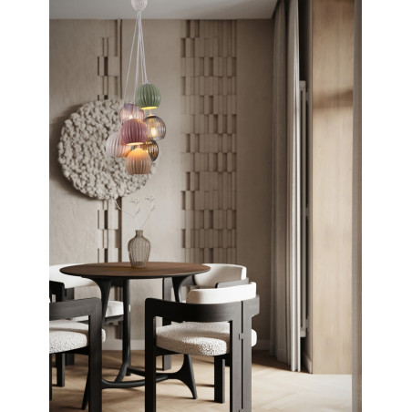 Lampa wisząca Melina VII - kolorowe kule, szkło | Decolab24