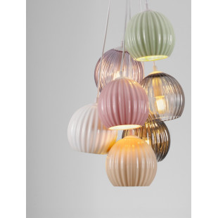 Lampa wisząca Melina VII - kolorowe kule, szkło | Decolab24