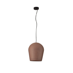 Lampa wisząca ogrodowa Miop - beton, czerwona | Decolab24