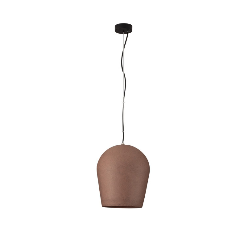 Lampa wisząca ogrodowa Miop - beton, czerwona | Decolab24