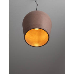 Lampa wisząca ogrodowa Miop - beton, czerwona | Decolab24