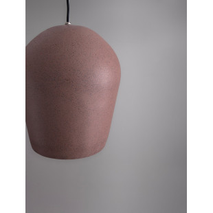Lampa wisząca ogrodowa Miop - beton, czerwona | Decolab24