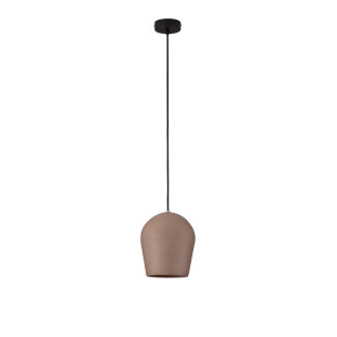 Lampa wisząca ogrodowa Miop - betonowa, czerwona | Decolab24