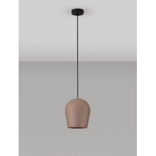 Lampa wisząca ogrodowa Miop - betonowa, czerwona | Decolab24