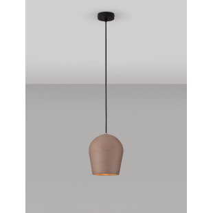 Lampa wisząca ogrodowa Miop - betonowa, czerwona | Decolab24