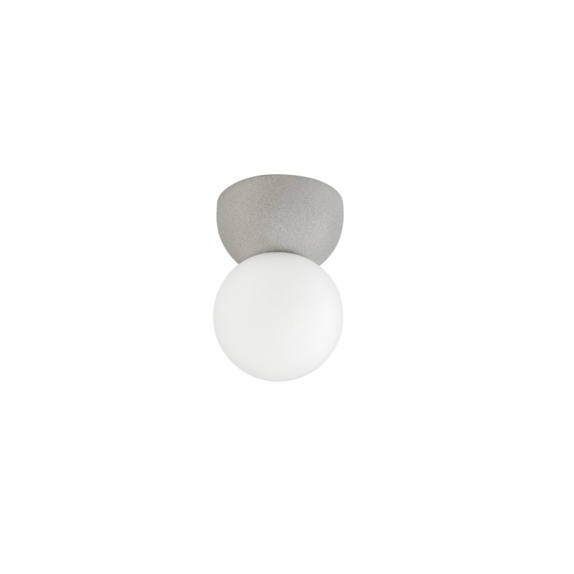 Plafon betonowo-szklany Noon 8cm - Skandynawski Design | Decolab24