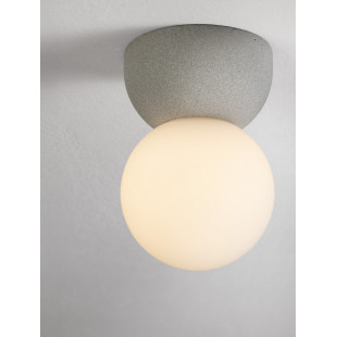 Plafon betonowo-szklany Noon 8cm - Skandynawski Design | Decolab24