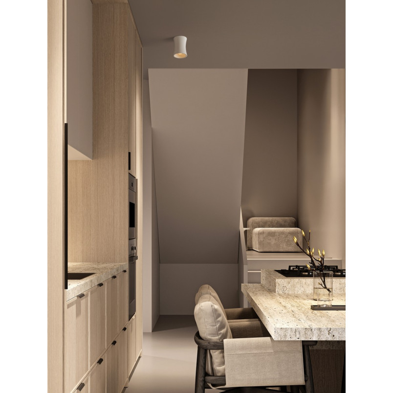 Lampa gipsowa Eipal 8cm - Biała | Decolab24