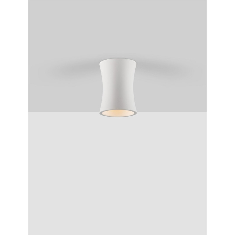 Lampa gipsowa Eipal 8cm - Biała | Decolab24