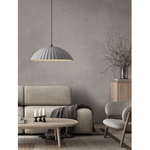 Lampa betonowa wisząca Momas | Czarno-szara, 50cm | Decolab24
