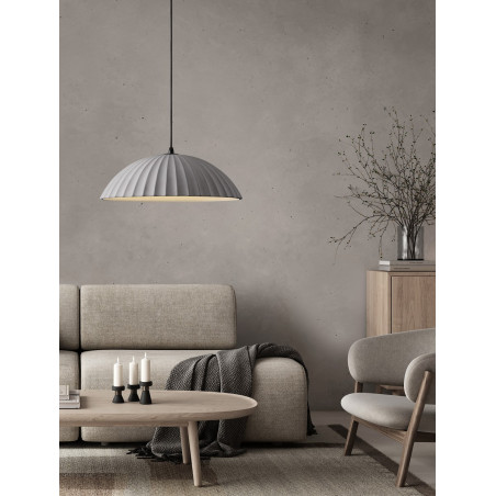 Lampa betonowa wisząca Momas | Czarno-szara, 50cm | Decolab24