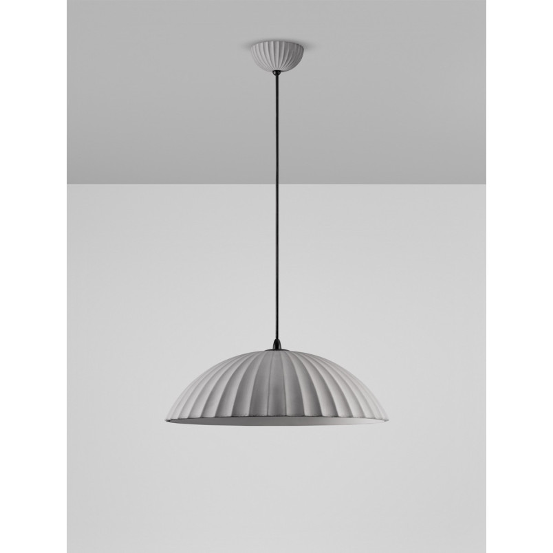 Lampa betonowa wisząca Momas | Czarno-szara, 50cm | Decolab24