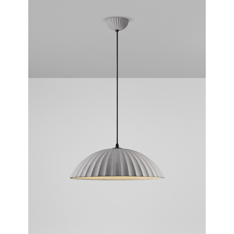 Lampa betonowa wisząca Momas | Czarno-szara, 50cm | Decolab24