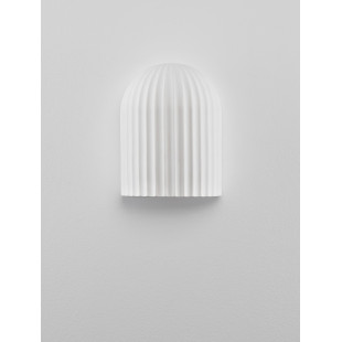 Kinkiet gipsowy biały Momas | Elegancki design Japandi